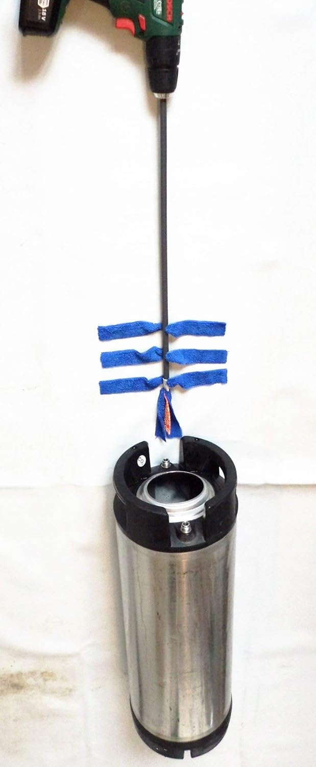 KegWand Carboy Cornelius (Corny) Keg Washer Cleaner Drill Attachment Amazon.co.uk Home & Kitchen