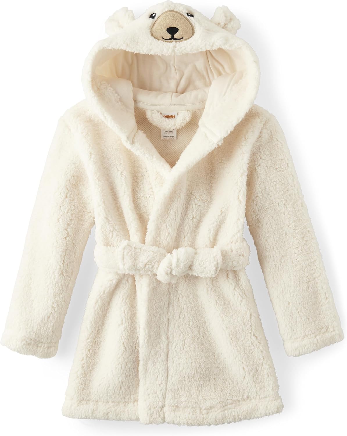 Gymboree Kids' And Toddler Sherpa Hooded Bath Robe,gymmies