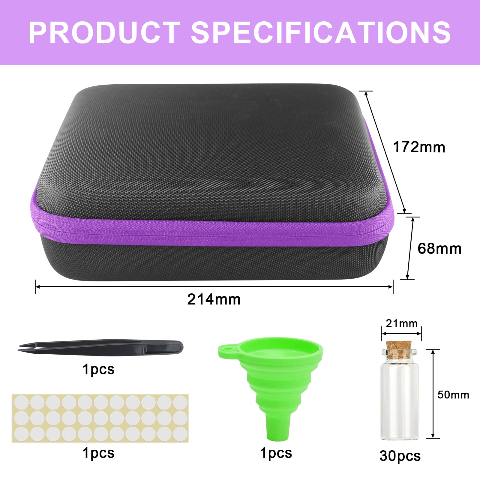 Boîtes de Rangement pour Graines, 30 Compartiments avec Boîte, Étiquettes et Entonnoir, Conteneur de Stockage pour Plantes de Jardin, Cadeau pour Les Amateurs deJardinage à Domicile