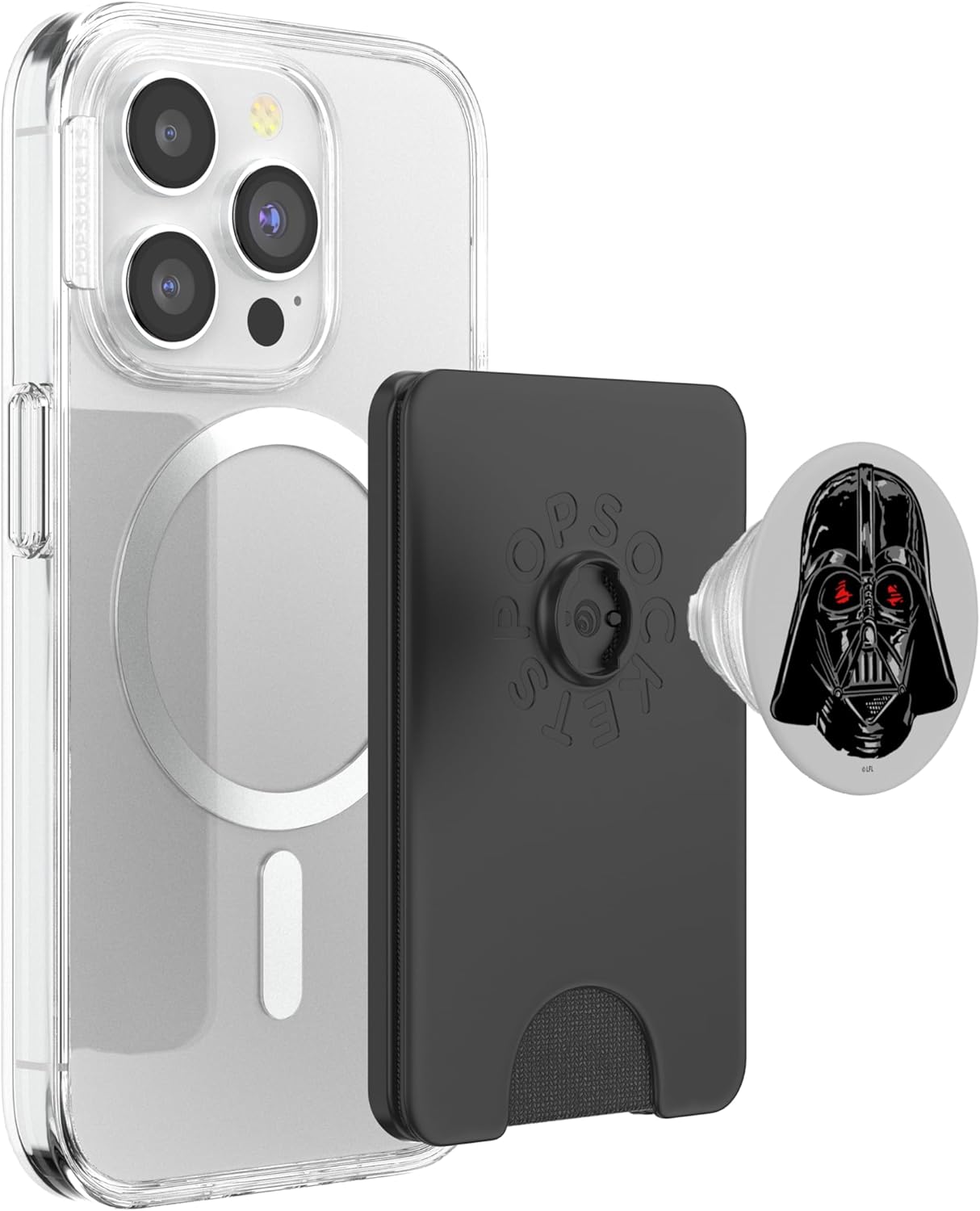 Star Wars Darth Vader Shiny Helmet PopSockets PopWallet for MagSafe