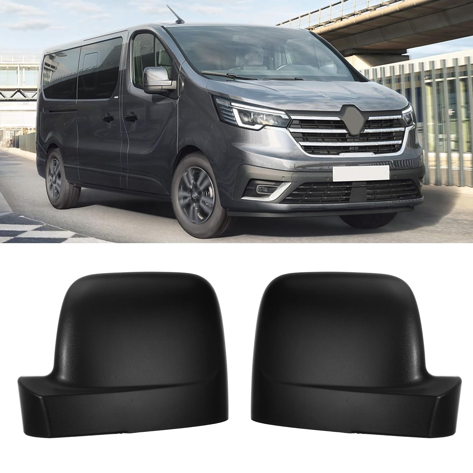 Calotta Specchietto Retrovisore Sinistro Nera Per Renault Kangoo (05/2003 – 08/2007) – Aftermarket