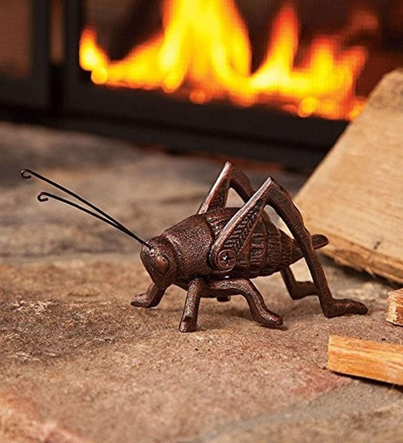 Plow & Hearth 36135 Cast Iron Hearth Cricket Coppe, 6-1/2L x 2-1/2H, Burnished Copper