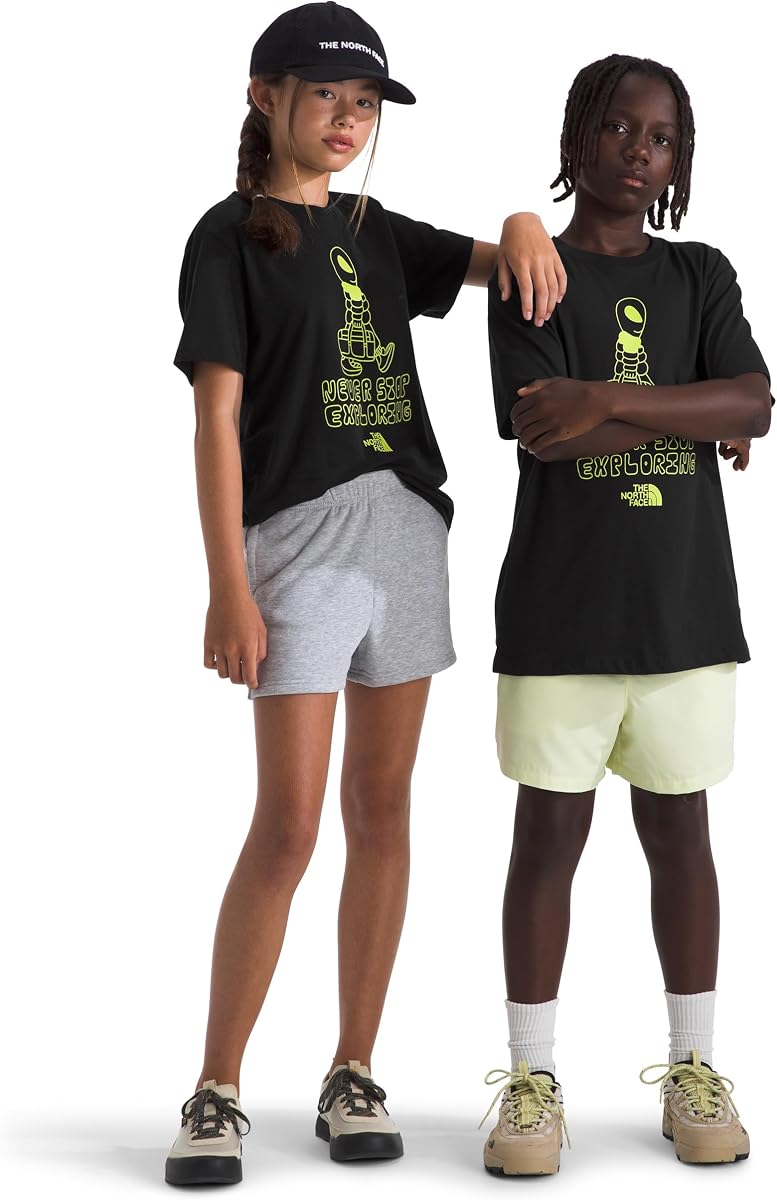 Kids' Celestial Drift Short-Sleeve Tee - Casual Graphic T-Shirt for Boys & Girls, Soft Cotton Fabric