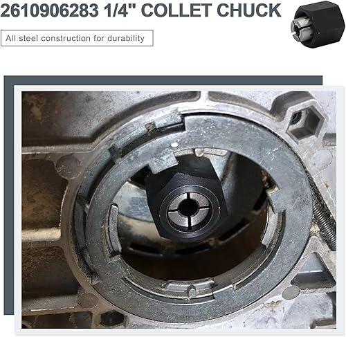 Miniatura 26 de Thaekuns 2 piezas 2610906284 1/2" Router Collet para Bosch 1613,1617, 1618,1619 Series Routers