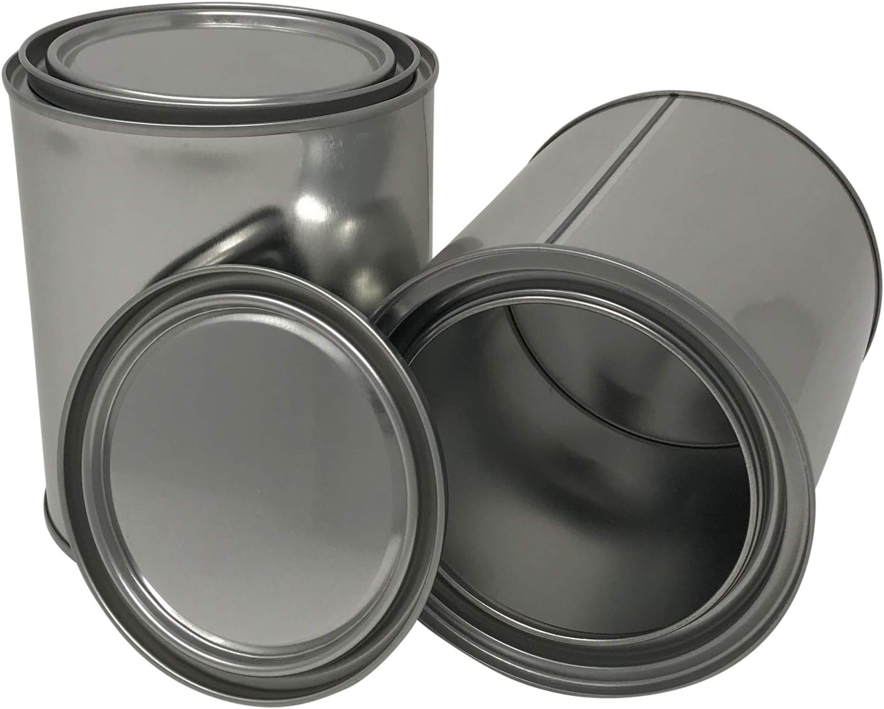CSBD Empty Paint Can with Lid, Gallon and Quart Sizes