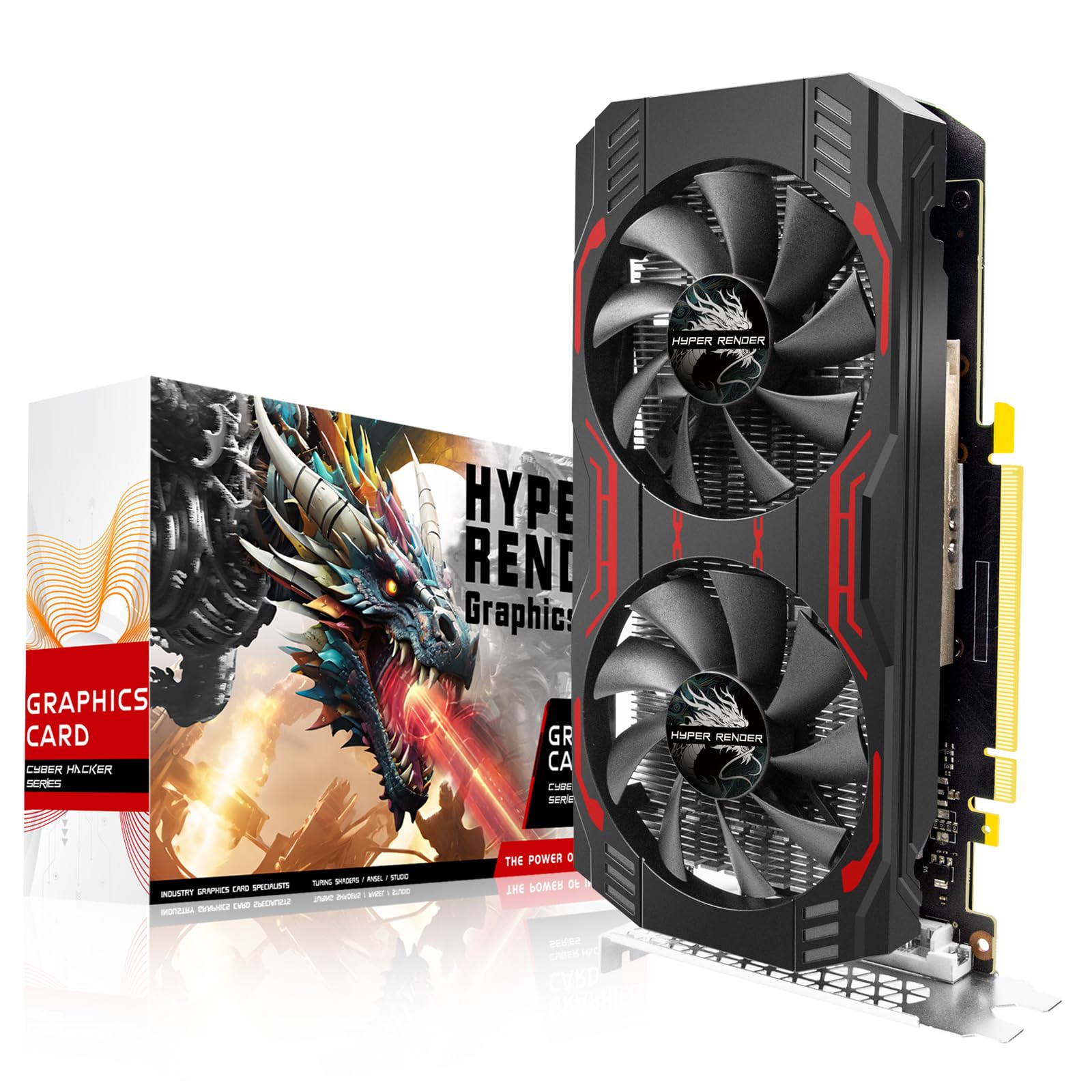 HyperRender GTX 1660 TI 6GB Graphics Card, GDRR6,192-Bit,PCIE 3.0