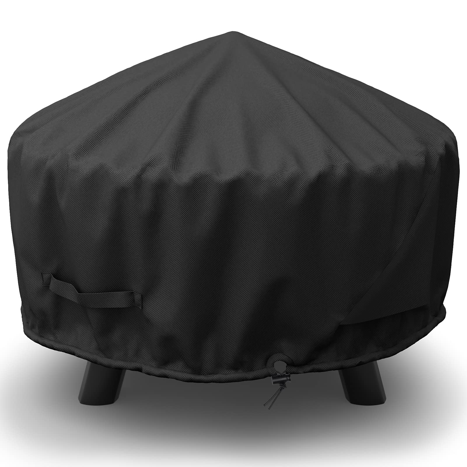 GASPRO30 Inch Fire Pit Cover for Landmann Big Sky, Fits 28-32 Inch Round Fire Bowl, 600D Heavy Duty Waterproof Material - 32 Dia x 13.5 H