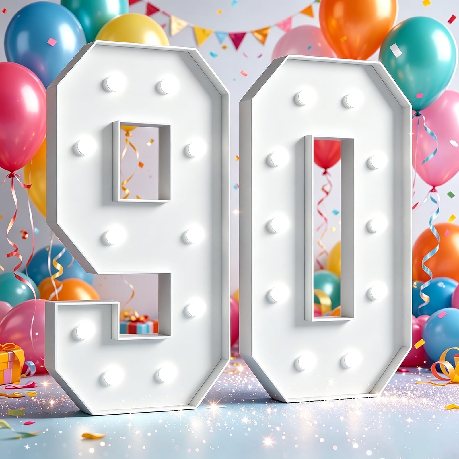 Marquee Light Up Numbers Birthday Party Decor Large Signs