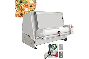 13.8" Table Top Pizza Dough Roller Machine, Electric Pastry Press Machine 110V
