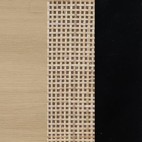 Miniatura 61 de Nathan James Mina Mesita de noche lateral de madera de ratán con almacenamiento para sala de estar o dormitorio, 1, roble/negro