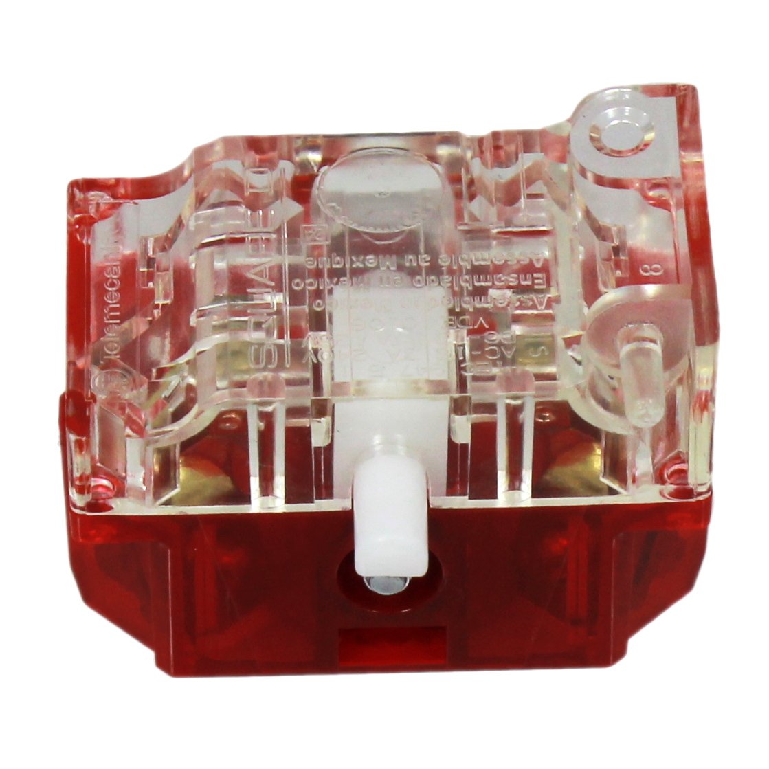 Contact Block, 10 A, 600 V, Fingersafe, 1 Pole, Screw, SPST-NC