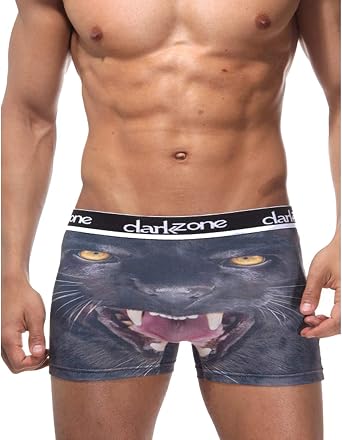 Boxer Briefs for Men - Darkzone Wild Print Exotic Series Soft Stretchy Underwear