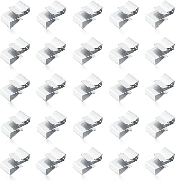 25PCS Trailer Wire Clips,Stainless Steel Trailer Frame Wire Clamp Clips,Universal Wire Clips for Trailer Wiring Boat Trailer Parts & Accessories for Trailer Kayak Sailboat