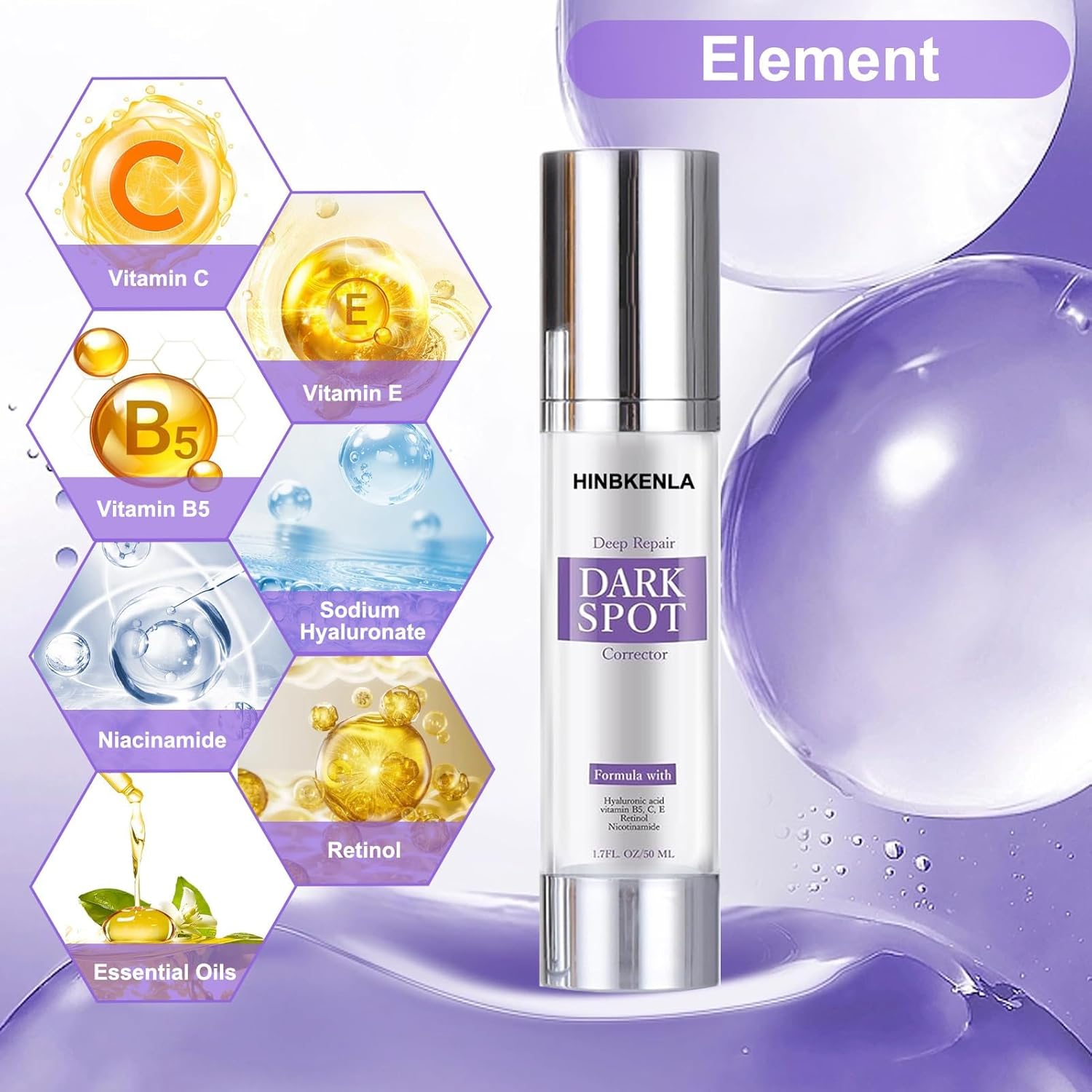 Dark Spot Remover For Face & Body Serum,Rapid Remedy For Dark Spots, Musely Dark Spot Remover,Skin Bleaching Cream For Sun Spots,Age Spots,Dermatologist-Tested Brightening Retinol Serum (1.7 Fl Oz) - Image 3