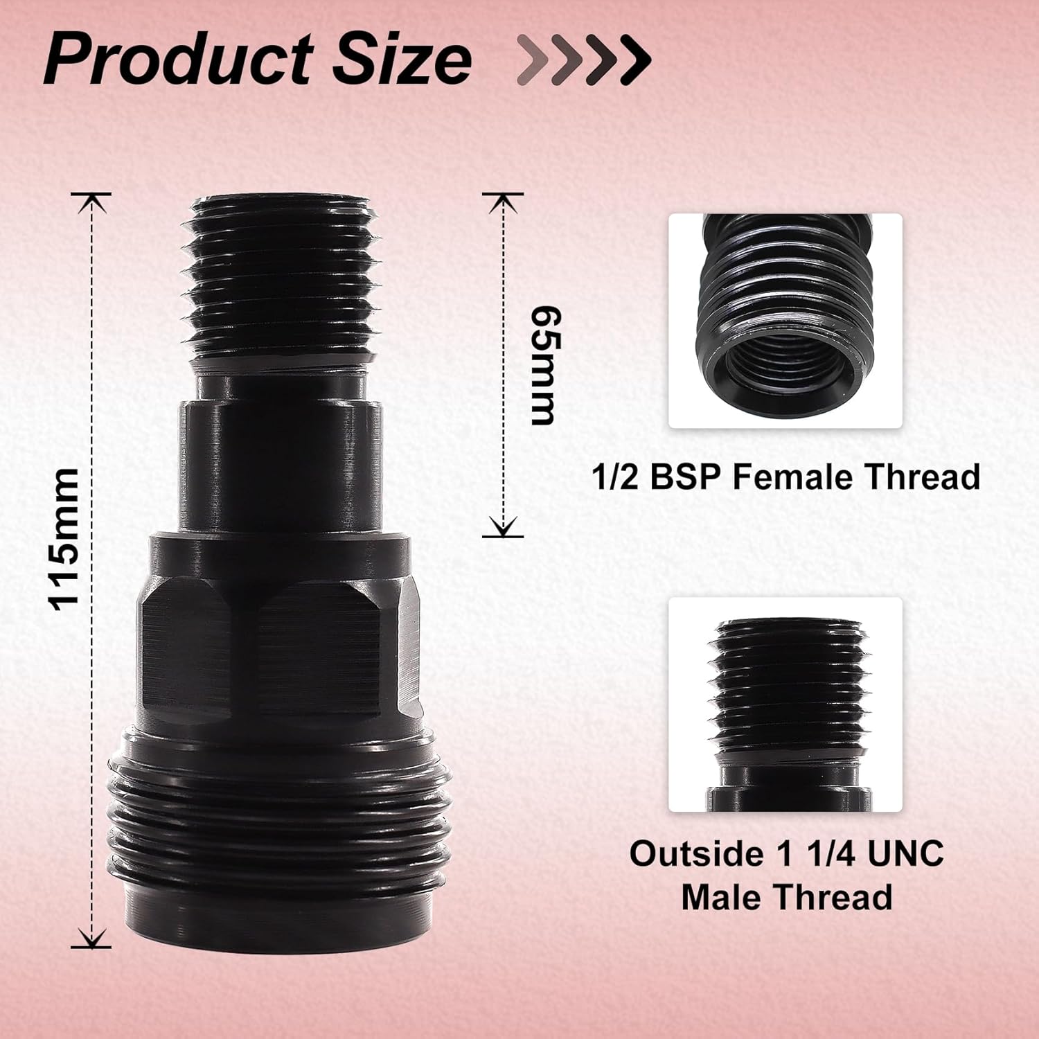 FOCSTOL Core Drill Bit Adapter - DD-BL to DD-BS Diamond Hole Saw Adapter