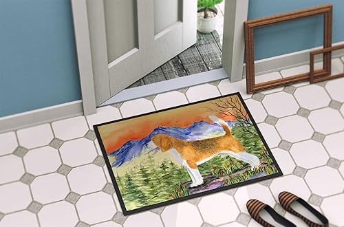 Miniatura 4 de Caroline's Treasures SS8615JMAT - Felpudo Beagle de 24 x 36 pulgadas, para interiores y exteriores, para entrada, antideslizante, lavable, pelo