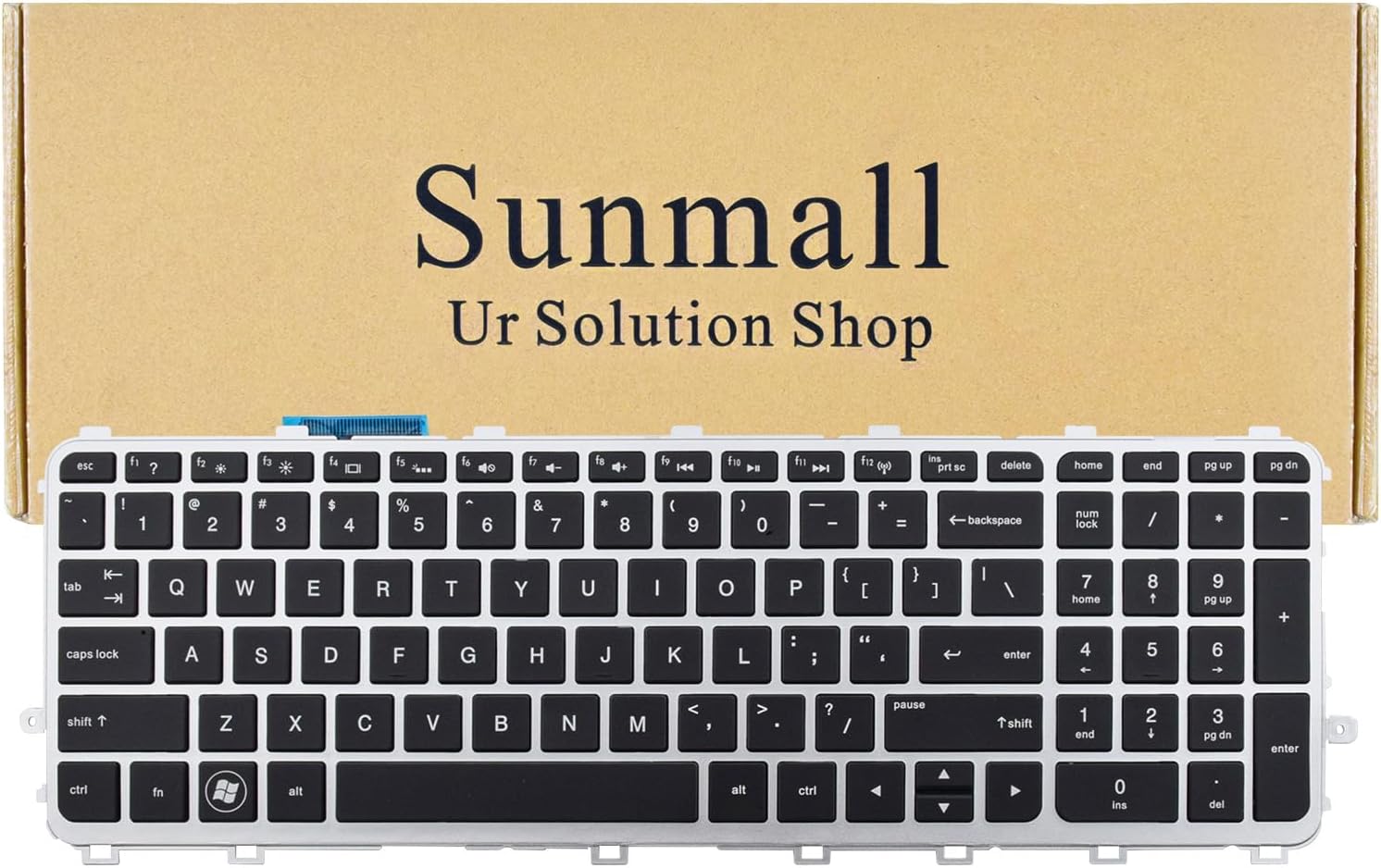 Laptop Backlit Keyboard Replacement Compatible with HP Envy 15-J000 15T-J100 15Z-J100 15-Q 15T-Q 17-J 17T-J000 17T-J100 M7-J.Touchsmart M6-N US Layout with Backlight