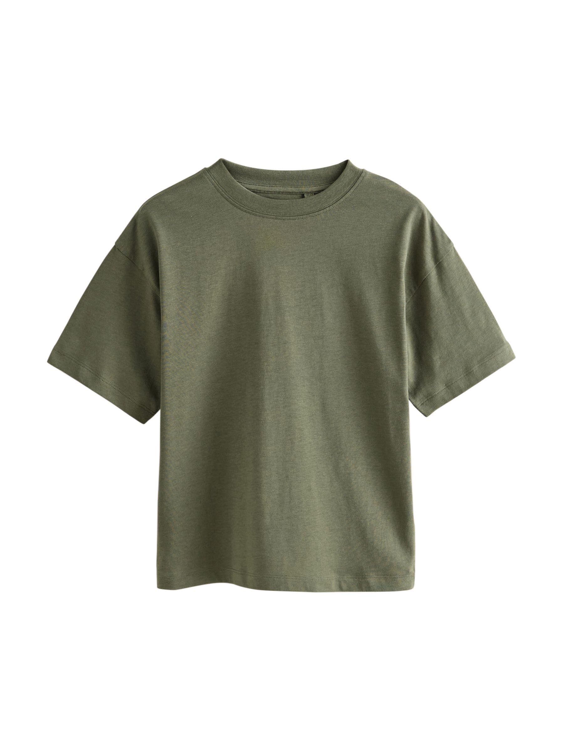 NEXT Jungen Relaxed Fit Kurzarm-T-Shirts, 8er-Pack