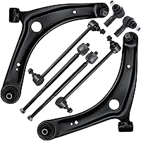 Vista 887 de Detroit Axle - Kit de suspensión frontal de 8 piezas para Dodge Journey 2009-2015, 2 brazos de control inferiores, 2 rótulas, 2 varillas