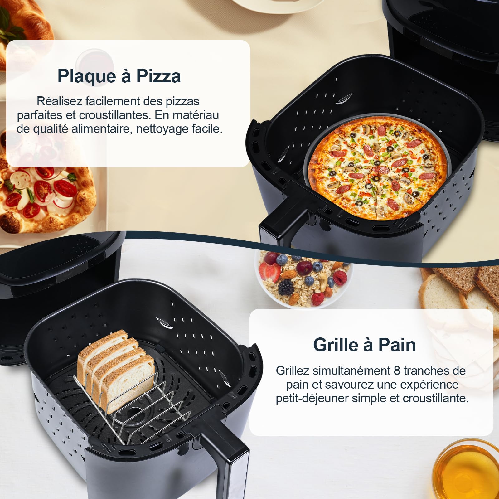 Accessoires Air Fryer pour Russell Hobbs XXL 8L/8,3L, 21 Pièces