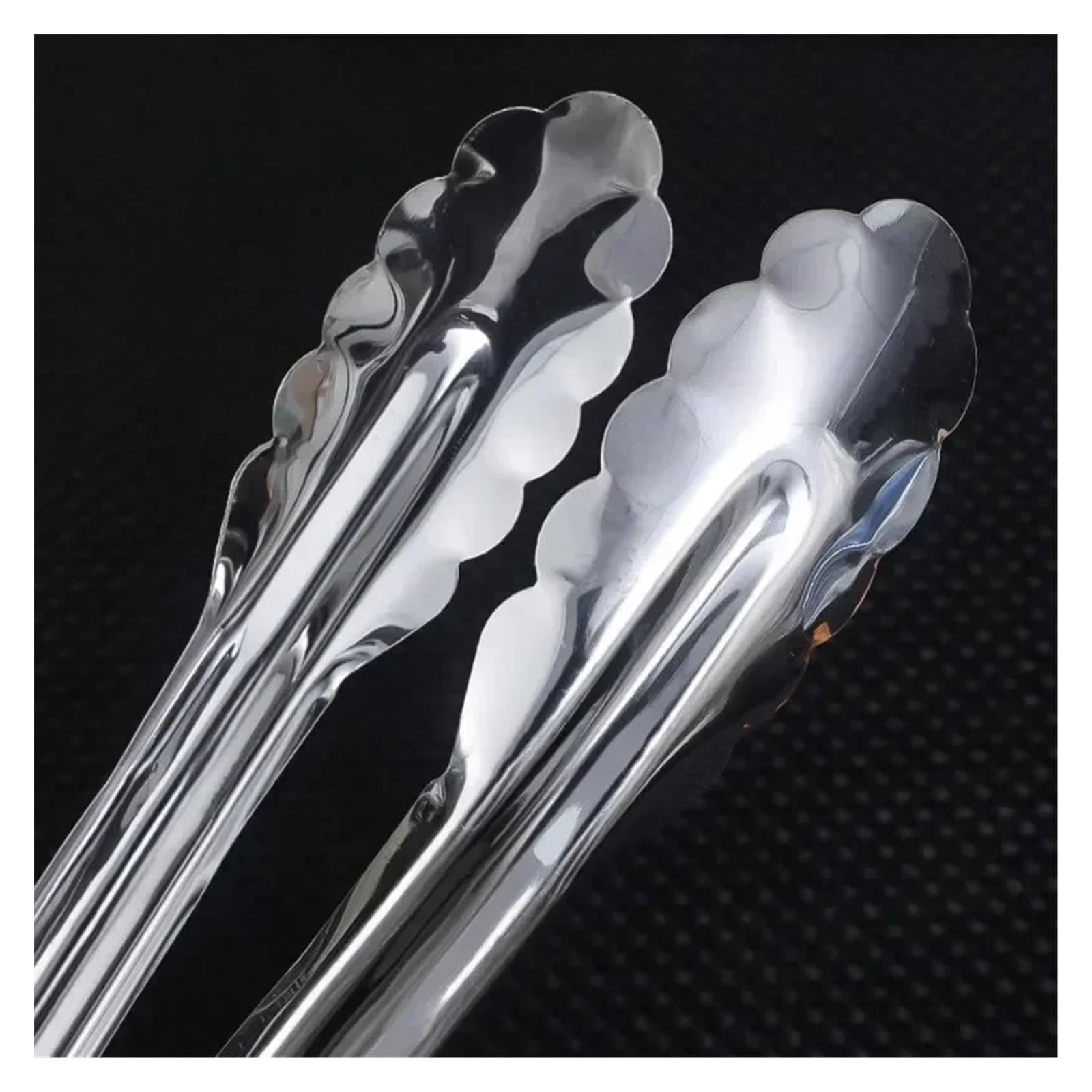 Pince à salade Pinces à aliments en acier inoxydable, 5/1 pièces, for glaçons, salade, pain, outils de cuisson(Mixed- 5pcs)