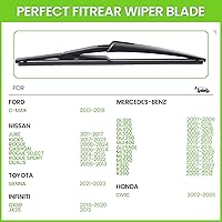Vista 23 de PARRATI® 12 Inch Rear Wiper Blade Replacement for 2001-2012 2019-2023 Toyota RAV4 2001-2019 Highlander/2011-2024 Dodge Durango 2009-2022