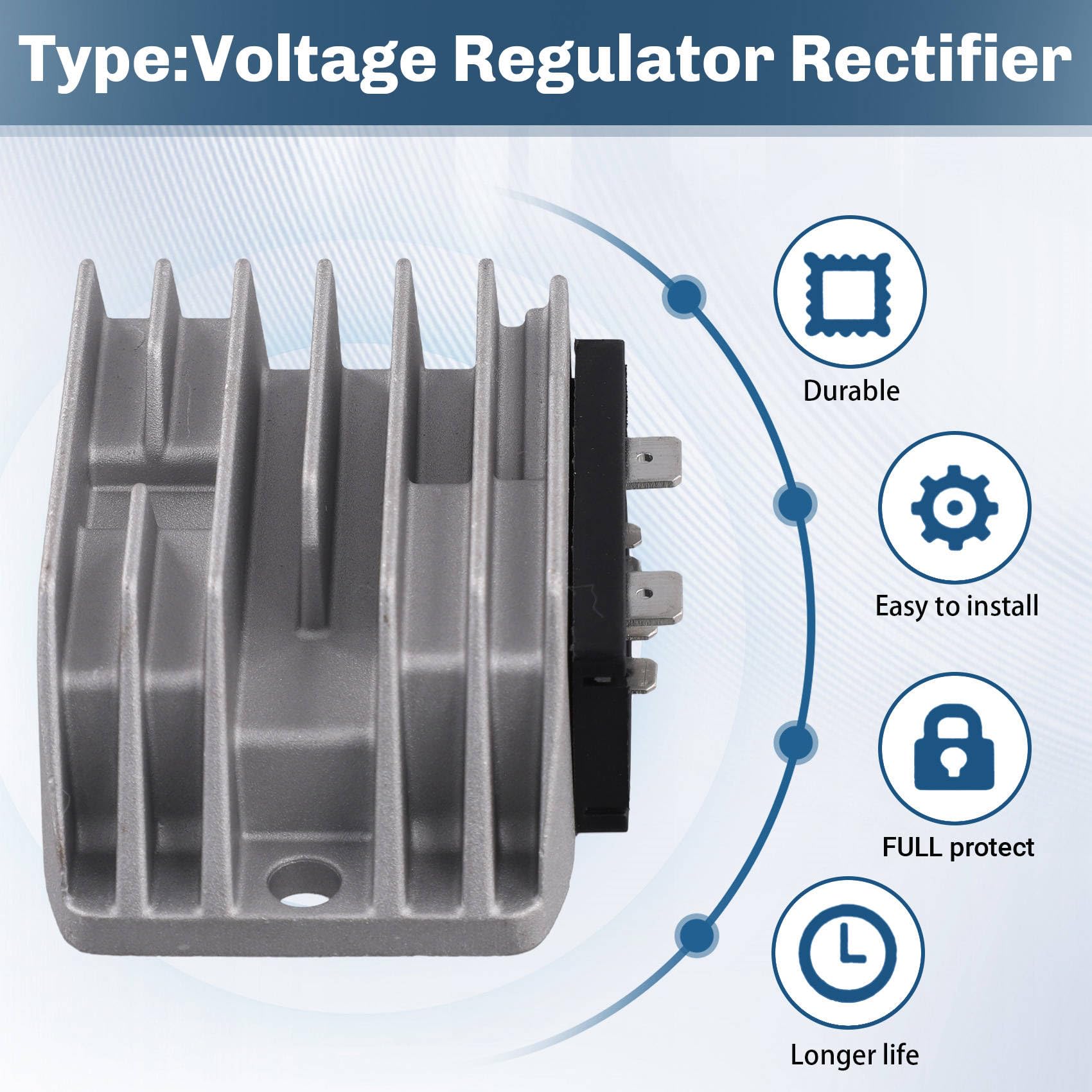 ED0073622940 Regulador de Voltaje de 12 V Compatible con para Lombardini Saprisa Ruggerini ED0073622290 ED0073624050