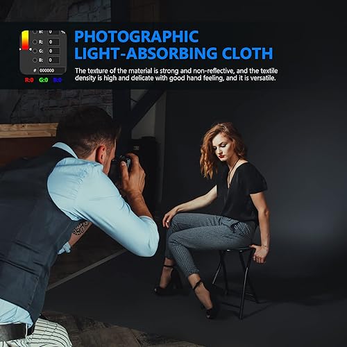 Vista 4 de Neewer - Fondo 3 x 3.6 m Negro