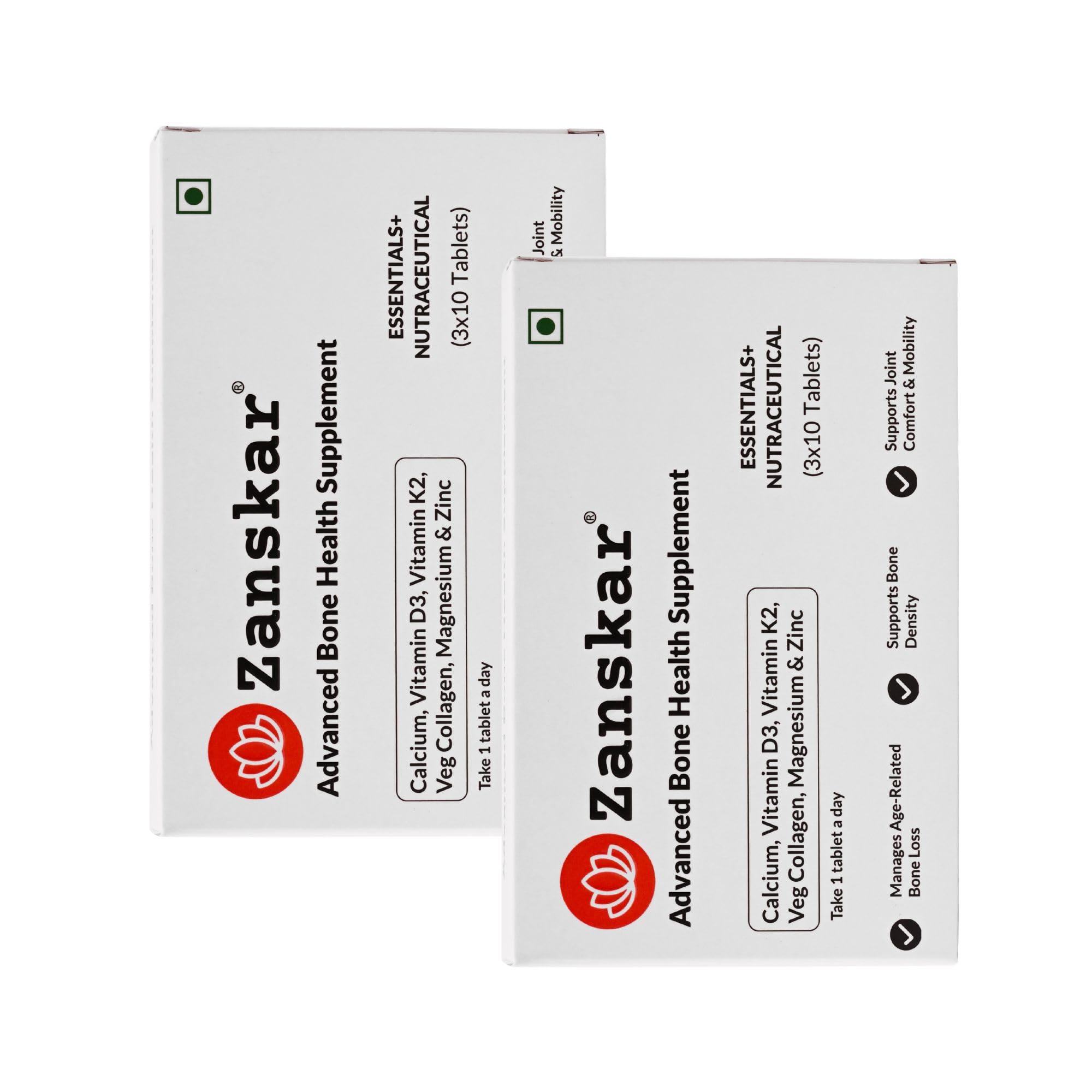 Advanced Bone Repair Tablet (60 Tablets) | Calcium, Vitamin D3, Vitamin K2, Collagen, Magnesium & Zinc (1200mg) | 100% Veg | Bone Health and Joint Support-image-35