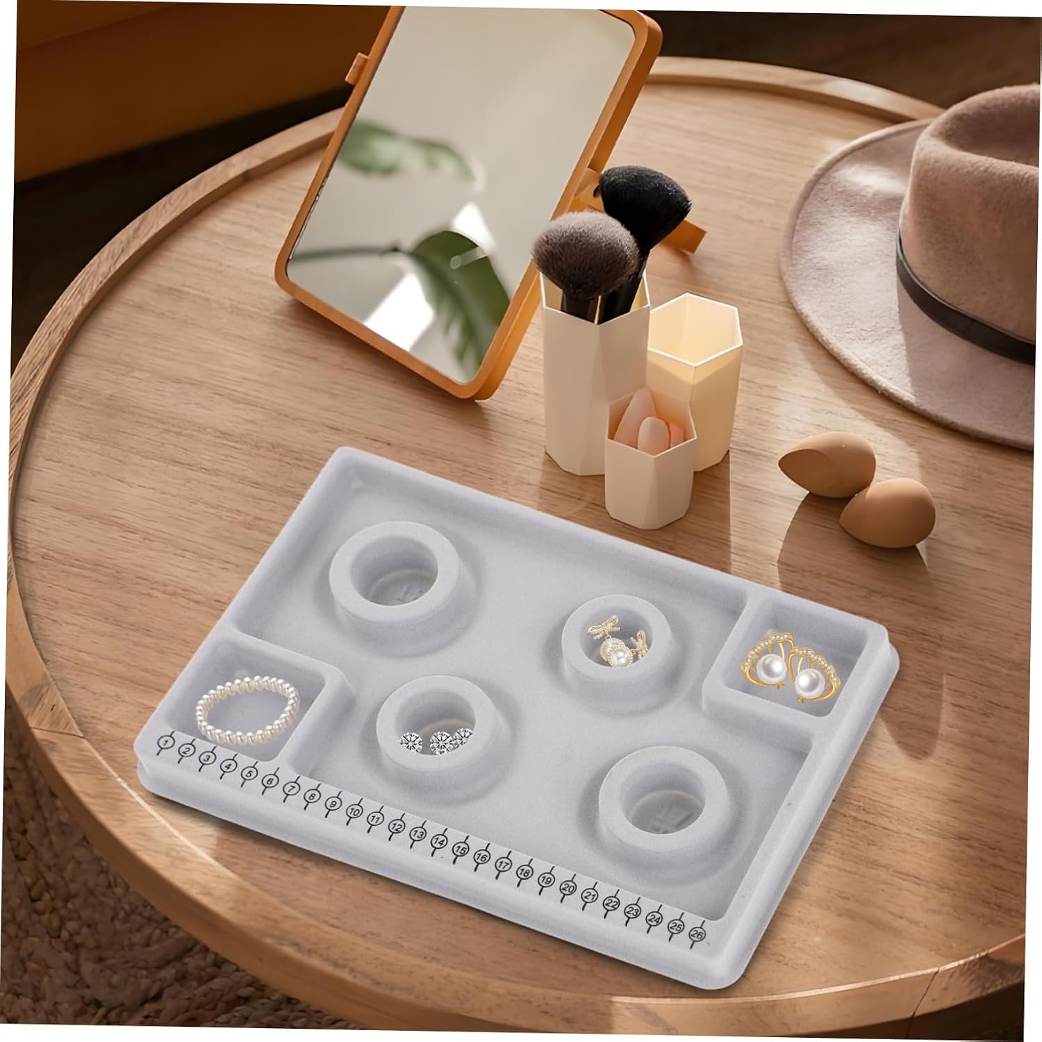 Plated Jewelry Making Tray Beading Organizer Tray Bead Boards Display and Organize Beads