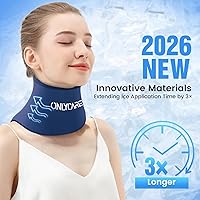 Vista 4 de ONLYCARE Paquete de hielo para el cuello con envoltura de gel - Paquetes de hielo para el hombro actualizados para lesiones, reutilizables