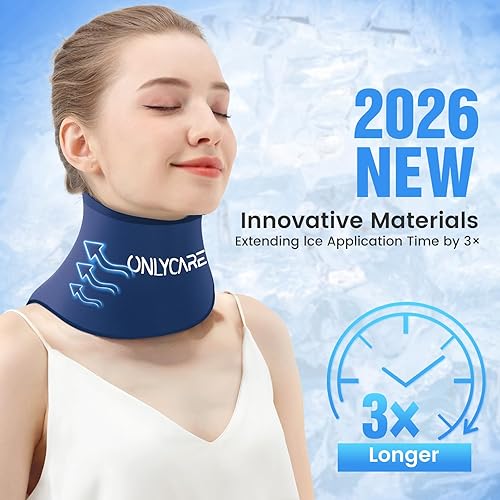 Miniatura 4 de ONLYCARE Paquete de hielo para el cuello con envoltura de gel - Paquetes de hielo para el hombro actualizados para lesiones, reutilizables