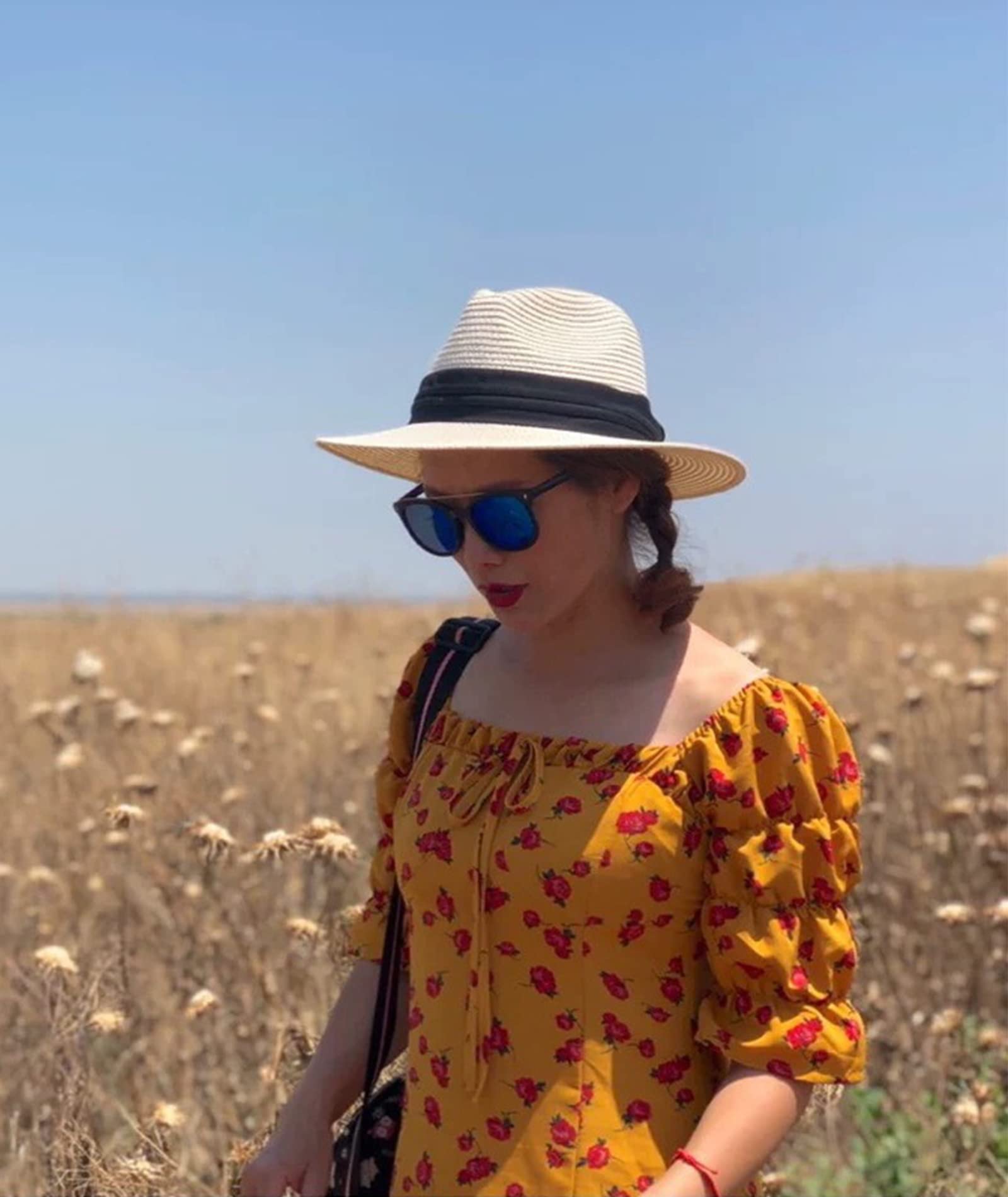 Yutdeng Herren Panamahut Rollbare Damen Sonnenhüte Klassische Hüte Atmungsaktiv Mountain Stroh Bogarthut Sommer Strohhüte Verstellbare Strandmütze UV Sonnenhut für Outdoor