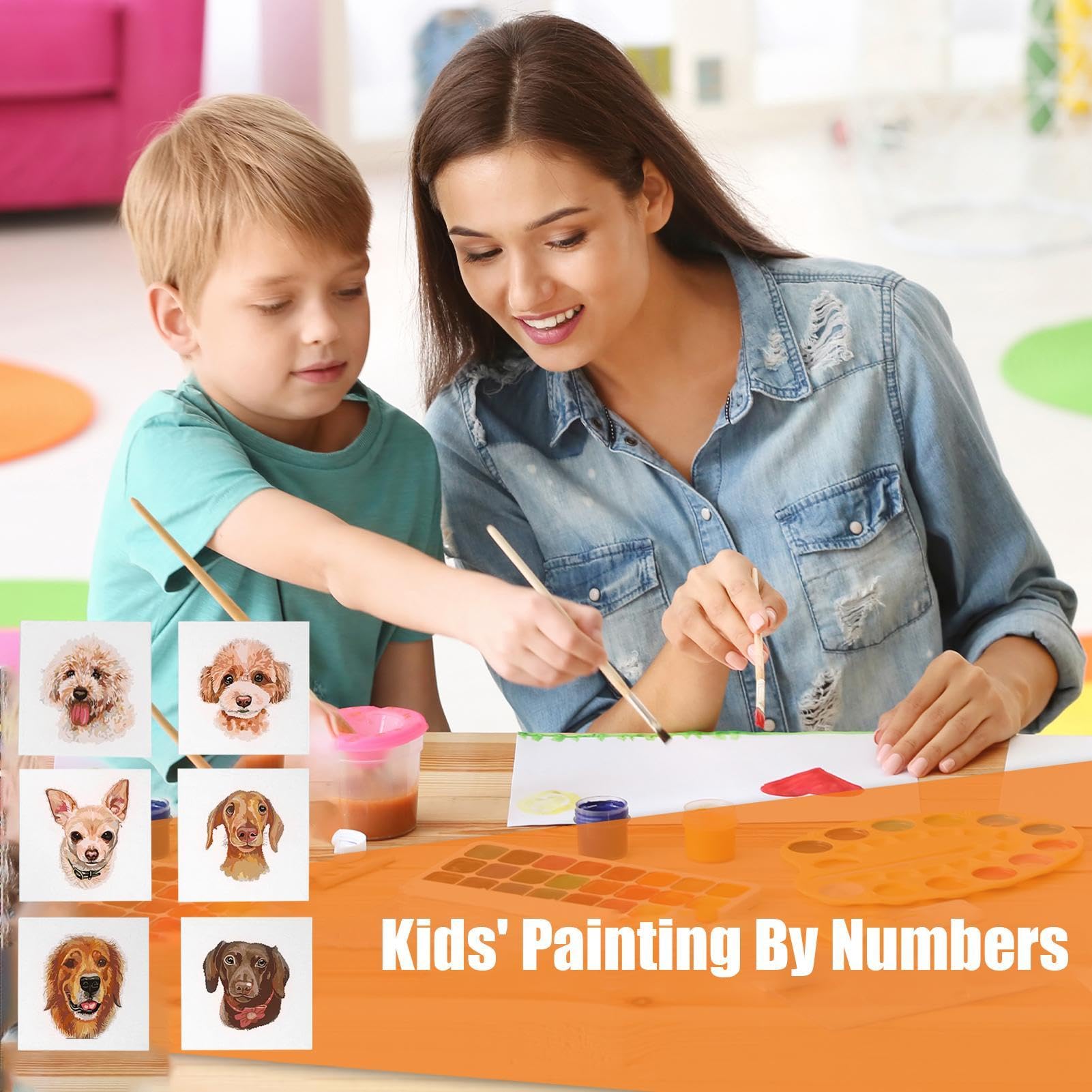 Vernice per cani per kit numerico, pittura per adulti per numero di kit per | Animera