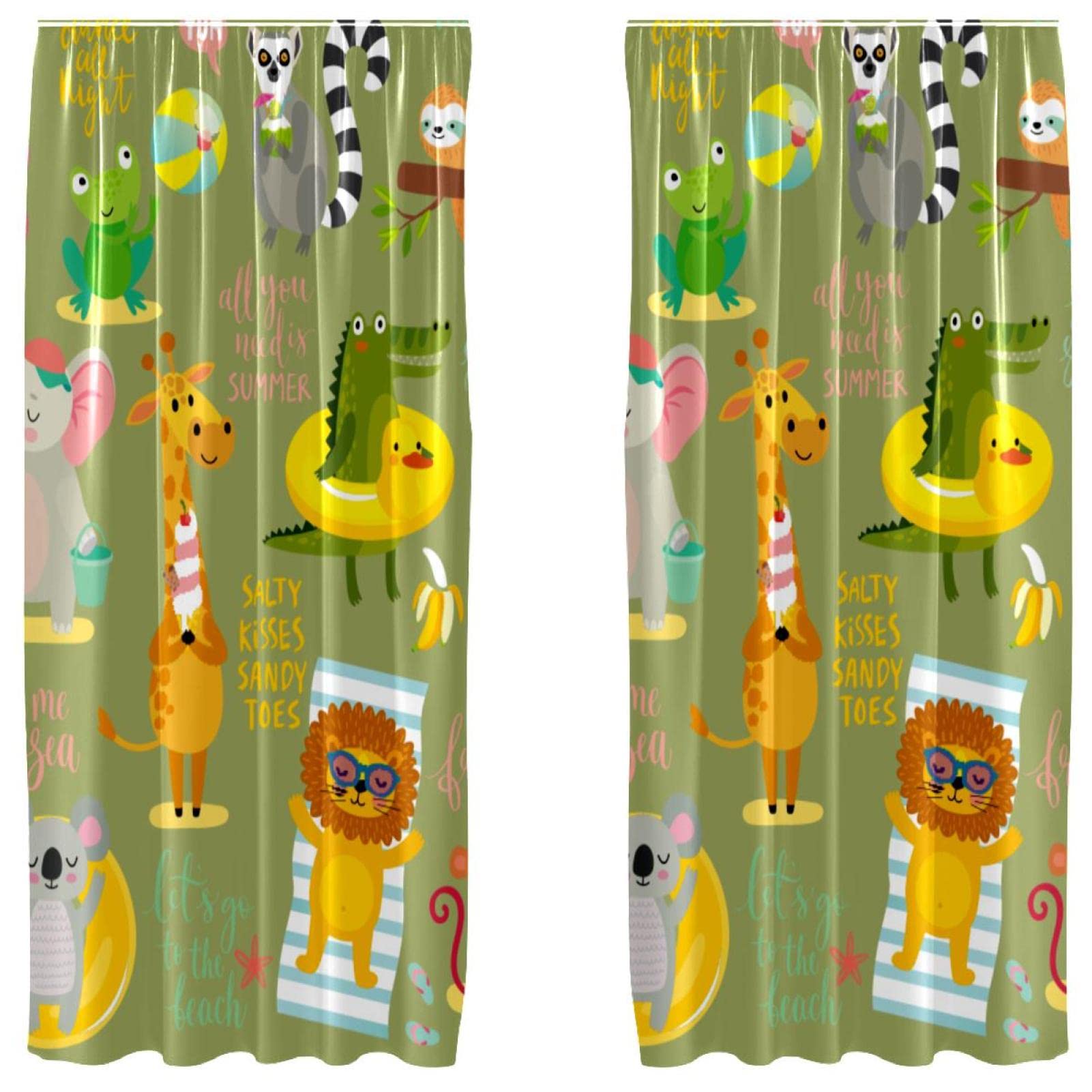Rideaux pour chambre d'enfant et salon résolvant le manque de gaieté 140x213