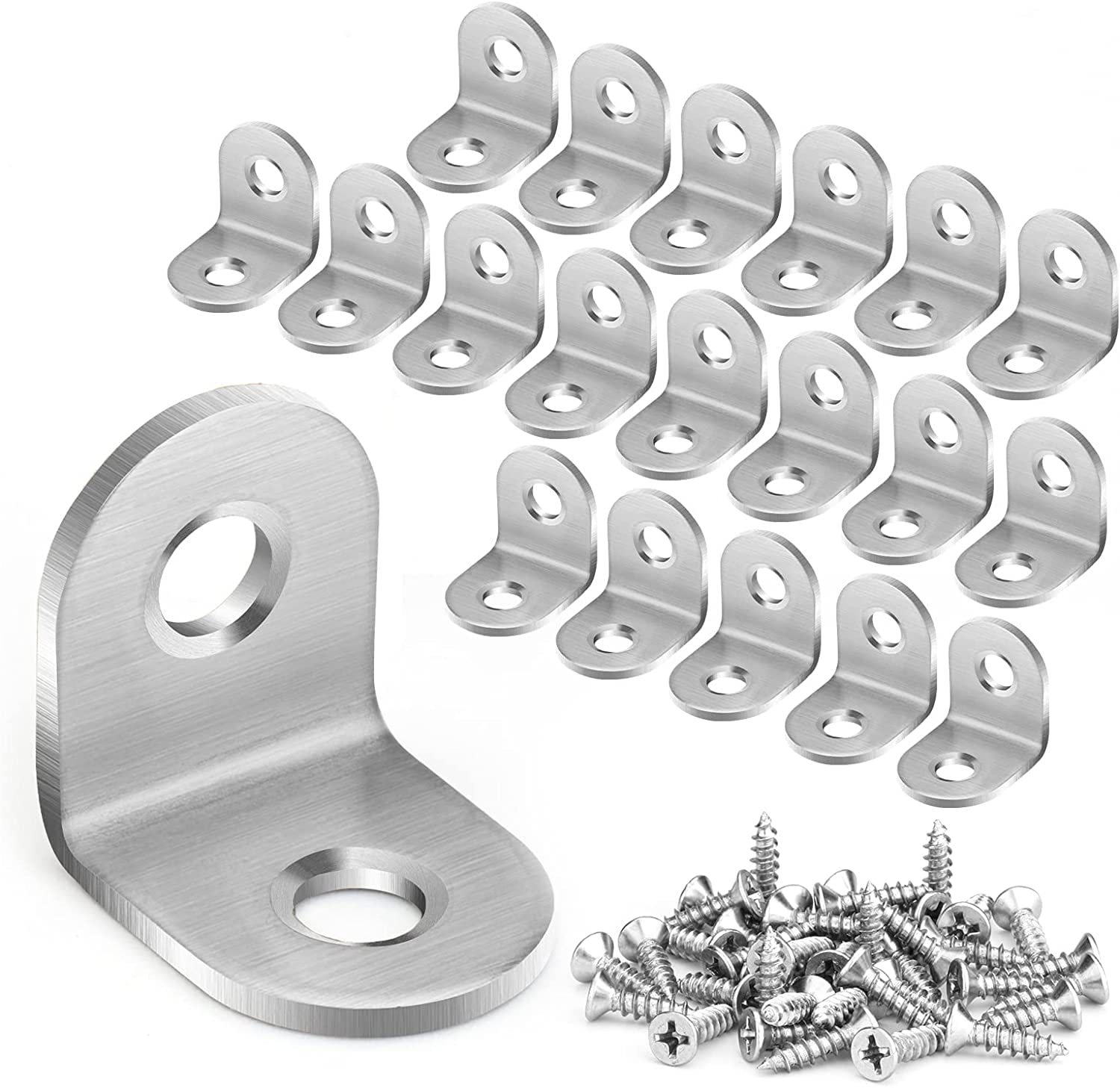 Buy Rubik Corner Brace L Shaped Bracket, 20pcs Stainless Steel Corner