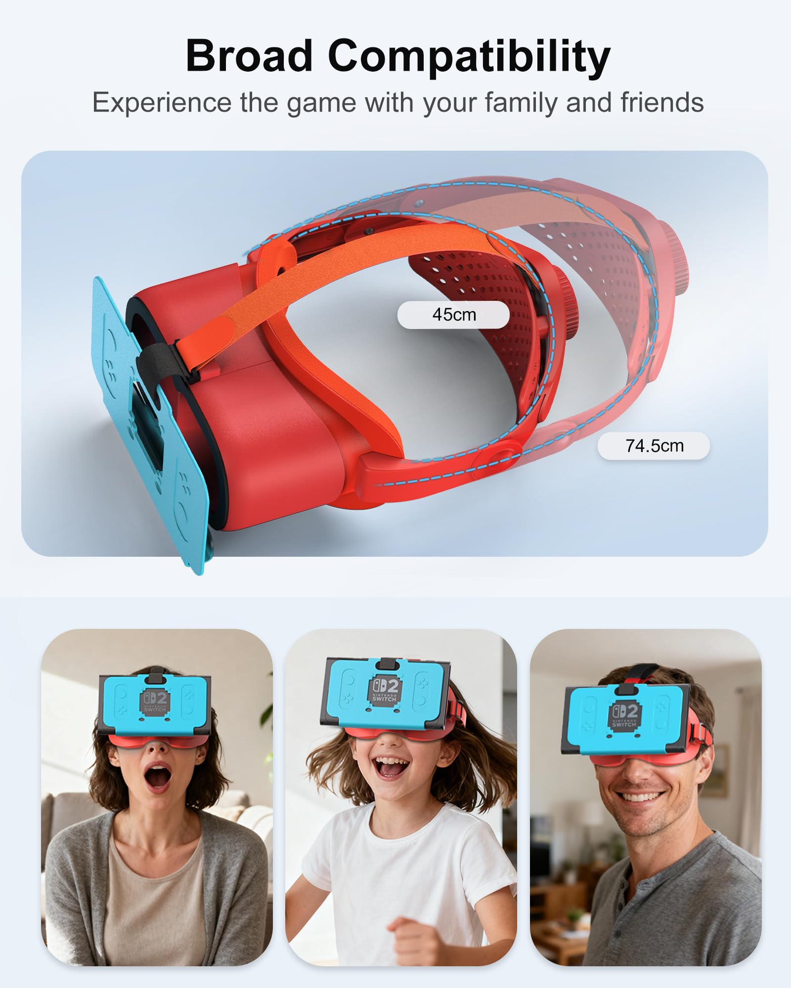Upgraded VR Headset for Nintendo Switch 2 (2025), Switch 2 Virtual