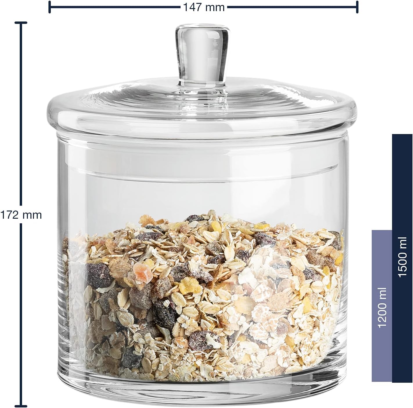 LALALO Leonardo Keksdose mit Gravur als Hochzeit Geschenk, Keksglas/Bonbonglas personalisiert als Hochzeitsgeschenk, Vorratsdose für Paare zum Hochzeitstag als Geldgeschenk (Ewigkeitszweig)