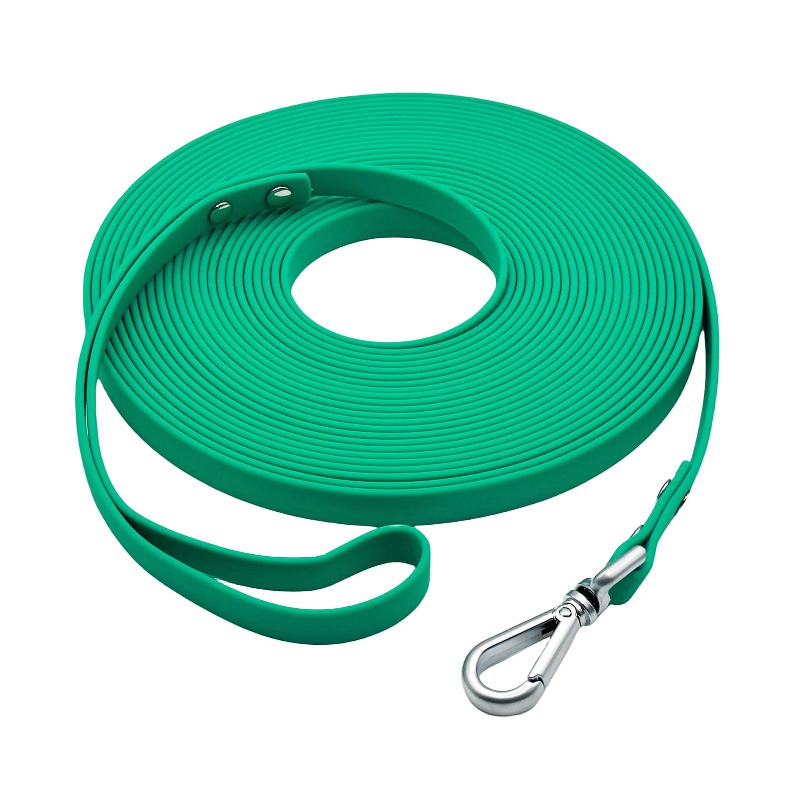 Dog Training Long Leash Waterproof Long Line Heavy Duty Outdoor Recall Lead 10ft 15ft 20ft 30ft 50ft for Small Medium Large Dog (Mint Green, 10FT) — view 9