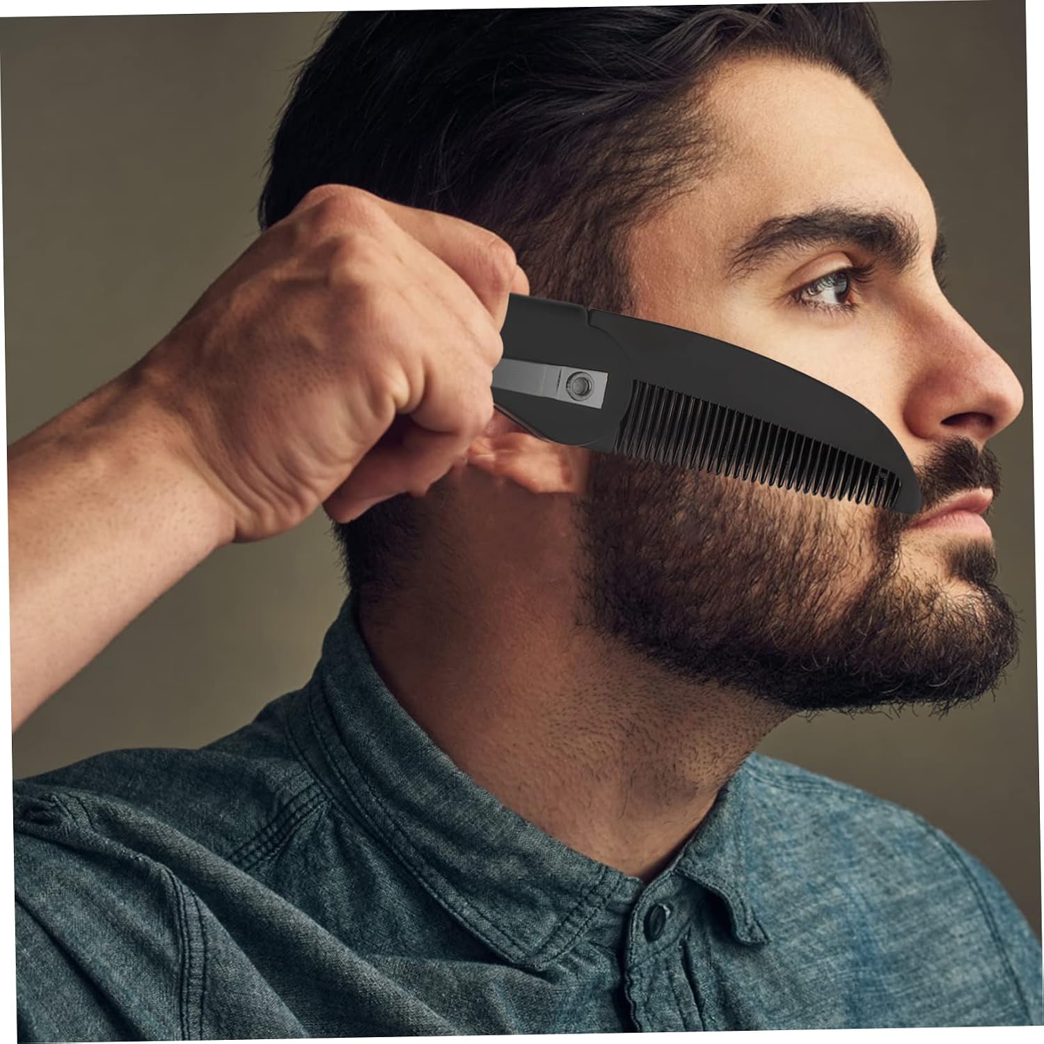 4pcs Men's Beard Grooming Comb Hair Combs Portable Mustache Folding Pocket Beard Accessory Stylish Care