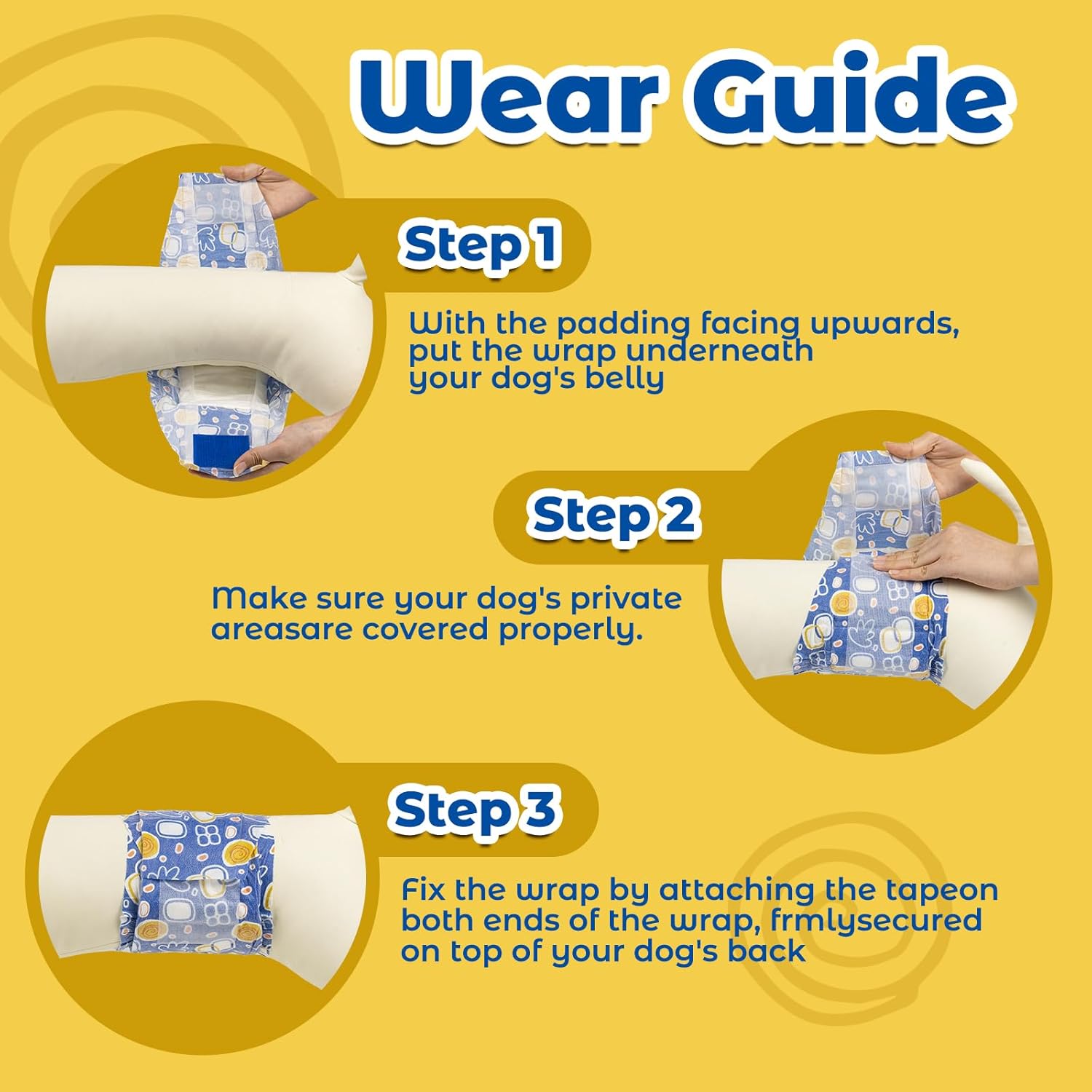 Pet Soft Dog Diapers Male,40 Ct Disposable Male Dog Wraps, Super Absorbent Doggie Belly Band with Wetness Indicator, Leak-Proof Puppy Pampers for Puppy Training, Incontinence, Large