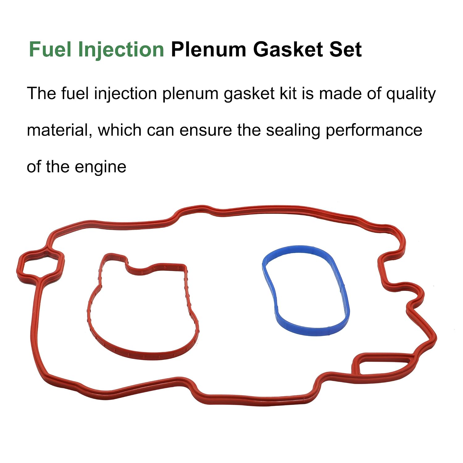 Fuel Injection Plenum Gasket Set Fit for Chevy Astro Blazer Silverado for Express S10 K1500 C1500 Pickup for GMC Jimmy Safari Sonoma for Savana Sierra for Isuzu Oldsmobile Replace MS 95816