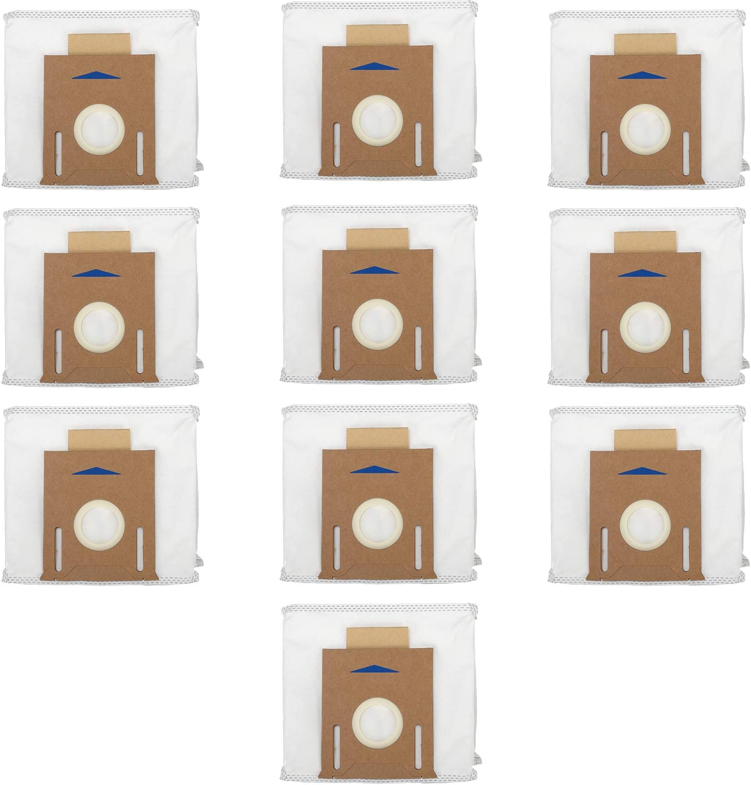 PIGUOAT 10 Pack T8 Bags Fit for Ecovacs DEEBOT OZMO T8 AIVI T8 Max and T8 Series/N8 Pro Plus/ N8 Pro/N10 Plus Robot Vacuum, Fit for Yeedi Vacuum