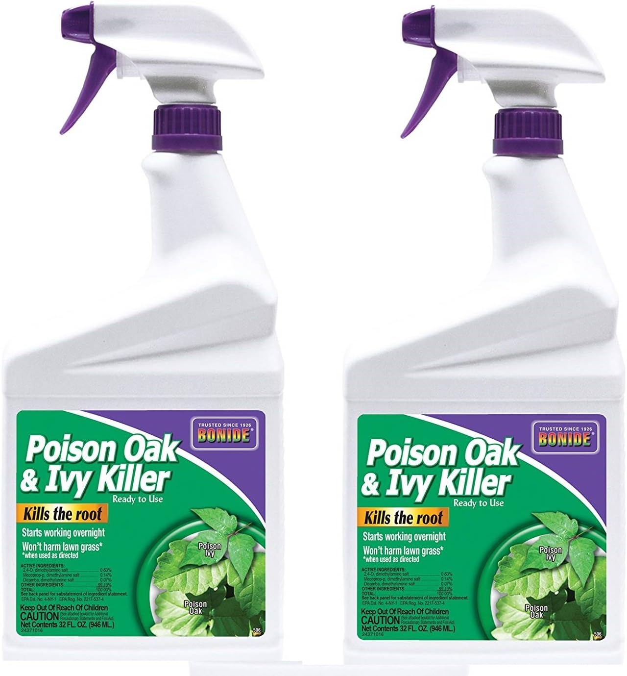 Bonide B07CG8XHC3 Products 506 Poison Ivy and Oak Killer, 32-Ounce-2 Pack, Multicolor