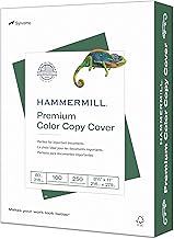 Hammermill Cardstock, Premium Color Copy, 80 lb, 8.5 x 11 - 1 Pack (250 Sheets) - 100 Bright, Made in the USA Card Stock