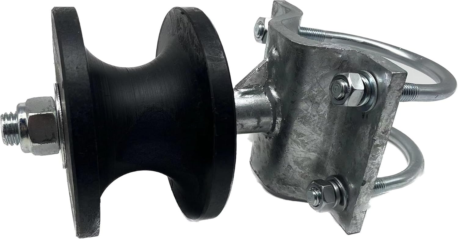 Nylon Sliding Cantilever Gate Rollers for 4" Round Post, 2" Chain Link Fence Gate Frame (Fence Kits)