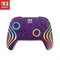 Vista 14 de Turtle Beach Afterglow Wave Wireless RGB Gaming Controller - Officially Licensed for Nintendo Switch 2, Nintendo Switch/Switch Lite/OLED - TMR Negro