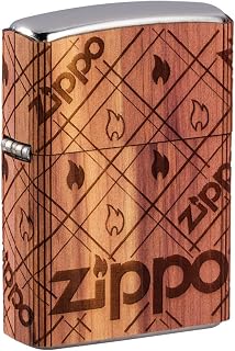 Zippo Street Chrome, Zippo Logo Cedar Emblem Attached (49331)