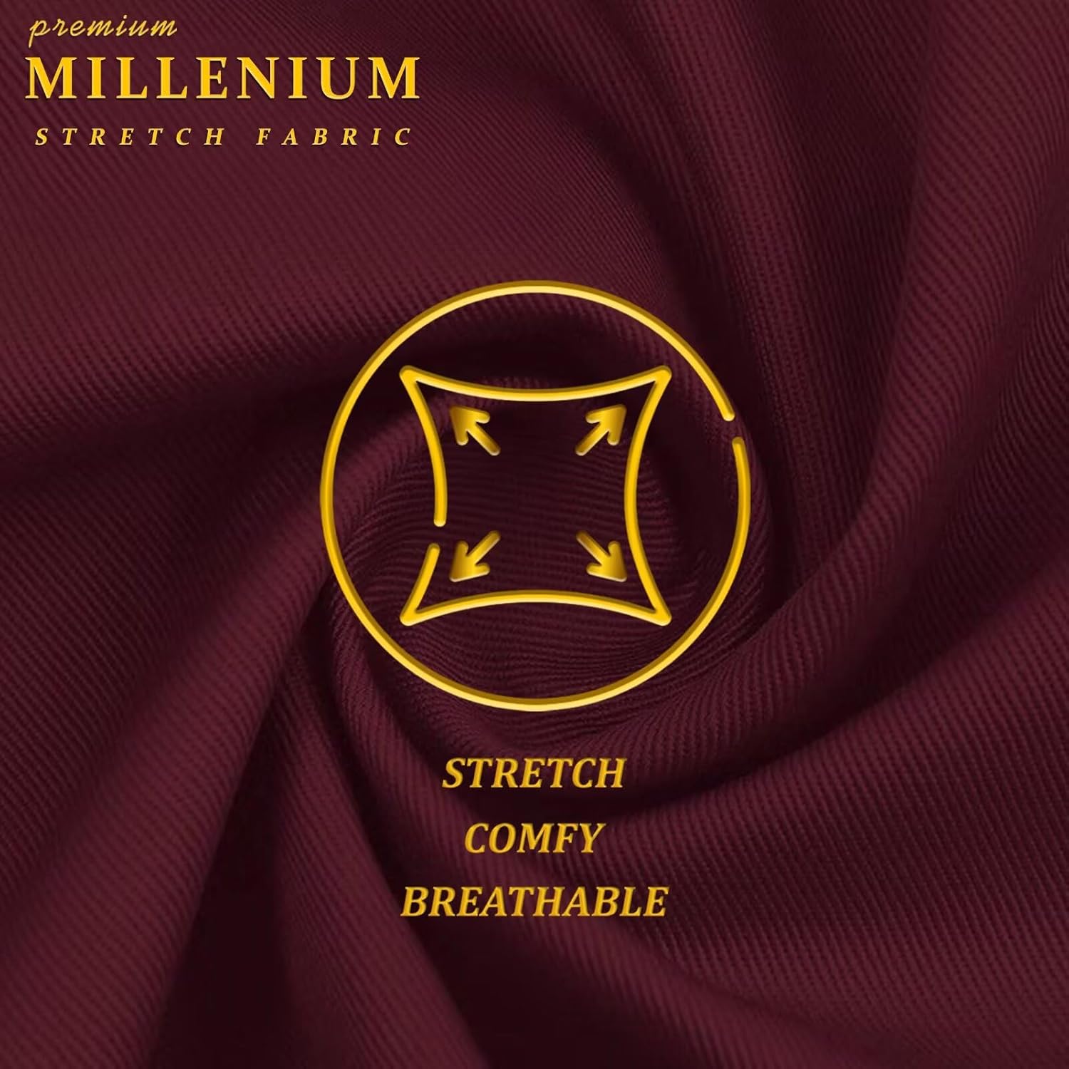 Hybrid & Company Super Comfy Stretch with Full Elastic Waist Pull On Millennium Twill Pant - Image 6