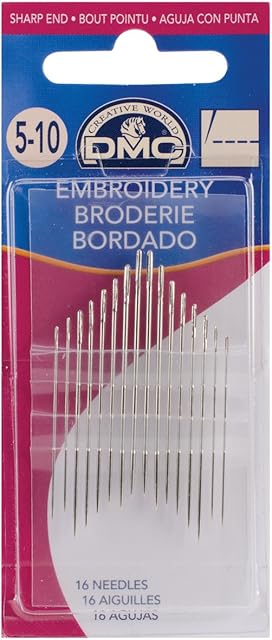 DMC 1765-5/10 Embroidery Hand Needles, 16/pkg
